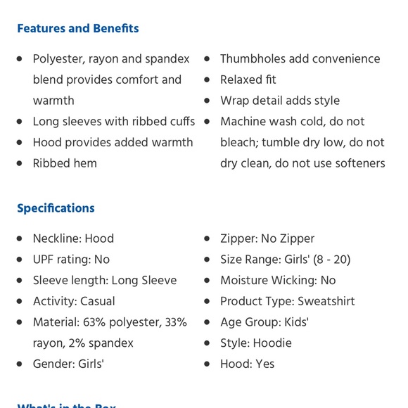 Girls Freely Wrapped Hoodie - Picture 4 of 4